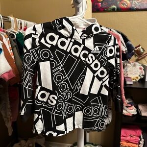 Adidas Kids Monochrome Graphic Hoodie